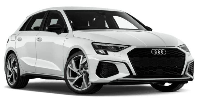 Metallic White Audi A3 Sportsback