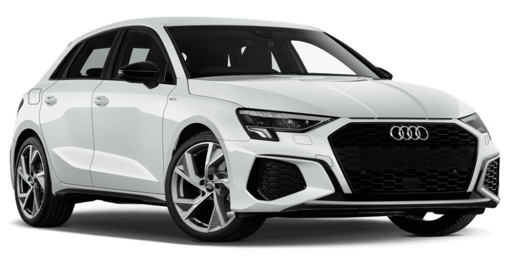 Metallic White Audi A3 Sportsback