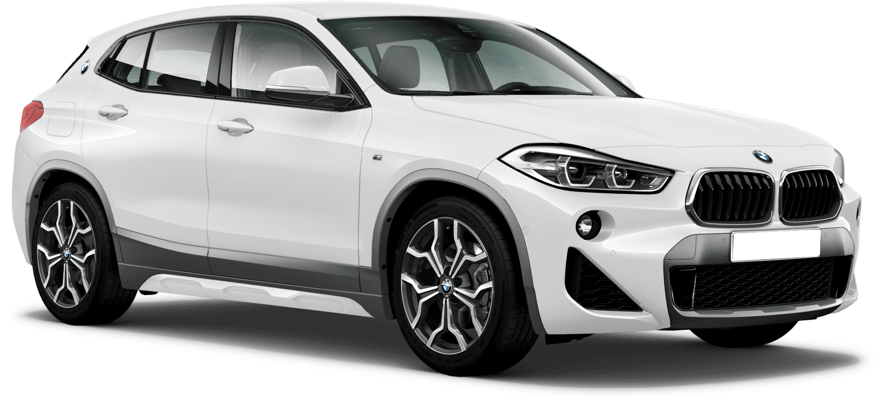 White BMW X2