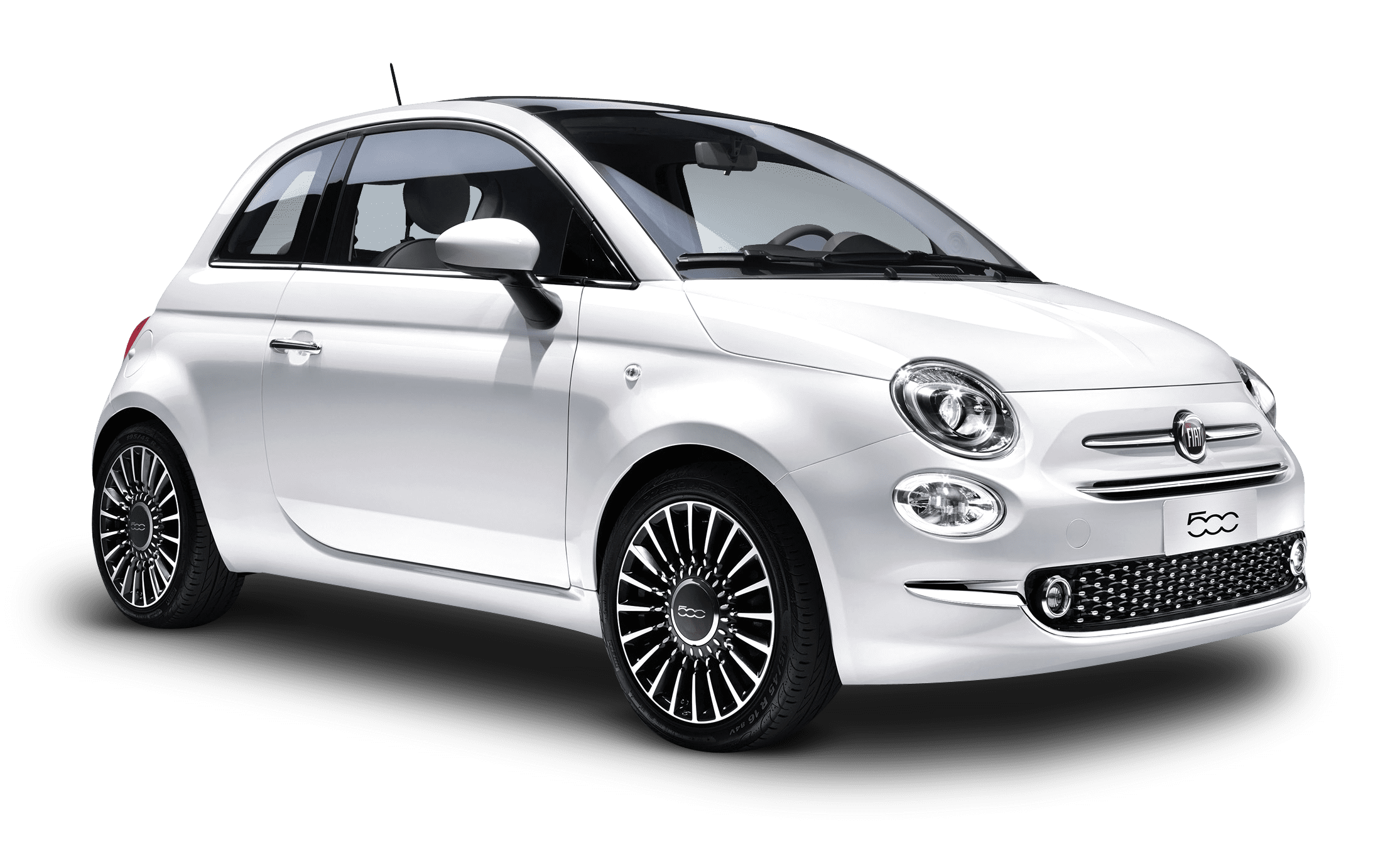 White Fiat 500
