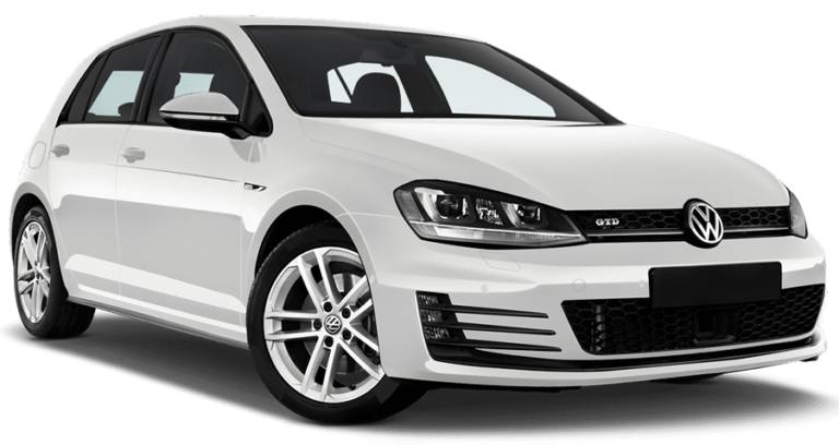 white volkswagen golf